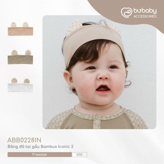 Bu baby - băng đô tai gấu bambus iconic 2 abb0228in