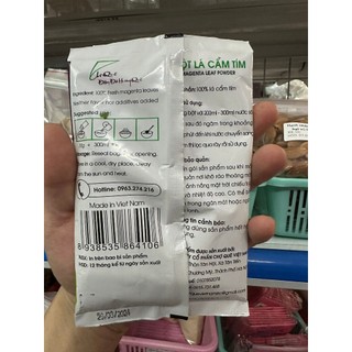 Bột lá cẩm tím 50gr / Magenta leaf powder