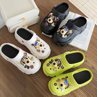  Dép nữ dép bánh mì đế dày cao 6 phân  TĂNG 1 SIZE  thời trang đính STICK hoạt hình cute  279  