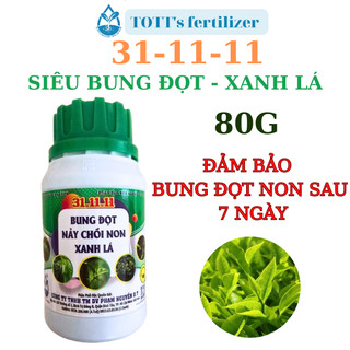Phân bón lá NPK 31-11-11, nảy chồi, ra lá, hũ 80gr, hũ 500g TOTT's fertilizer