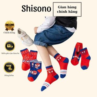 Set 10 đôi tất trẻ em,tất bé trai cổ cao hình siêu nhân người nhện cho bé từ 1 đến 9 tuổi