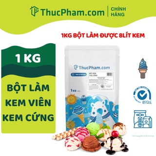 1kg bột làm kem viên thucphamcom làm được 8l kem - bột làm kem không cần dùng máy thơm ngon, tự làm tại nhà dễ dàng