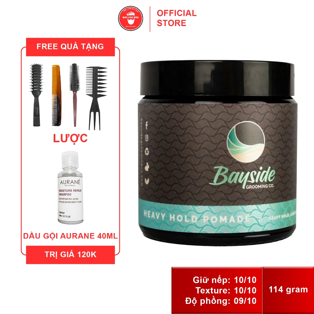 Sáp vuốt tóc Bayside Grooming Heavy Hold Pomade