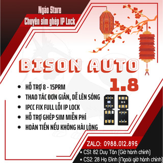 Sim ghép Bison Auto 1.8 fix full lỗi từ 5S-15PRM (Có hỗ trợ ghép sim miễn phí)