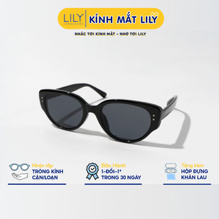 Kính râm mắt mèo nam nữ LILYEYEWEAR bảo vệ mắt thiết kế màu sắc bắt mắt thời trang 6239