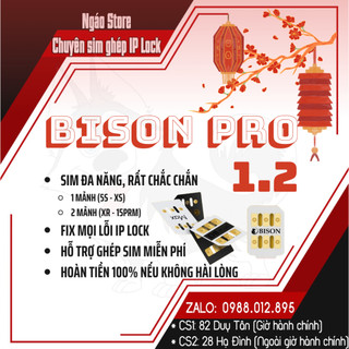 Sim ghép Bison Pro v1.2 - Fix tất cả lỗi IP Lock (Map, Danh Bạ, TTShop...) - Hỗ trợ  máy IP5S - 15
