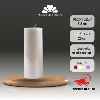 Nến Trụ Tròn Cao Cấp Vivian Vu's Candles Kích Thước 5.5x20cm 4 Màu Sắc