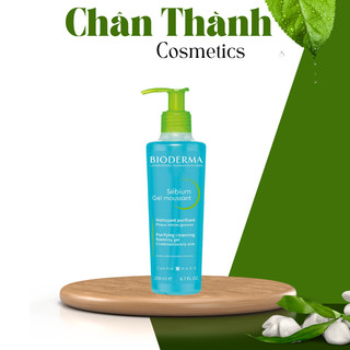 Gel rửa mặt tạo bọt, không chứa xà phòng bioderma sebium gel moussant 200ml-500ml