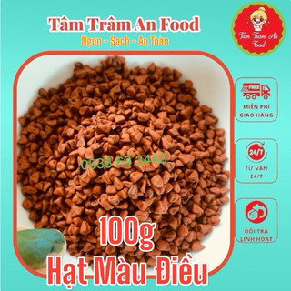 100g hạt điều màu- làm sate trộn bánh tráng