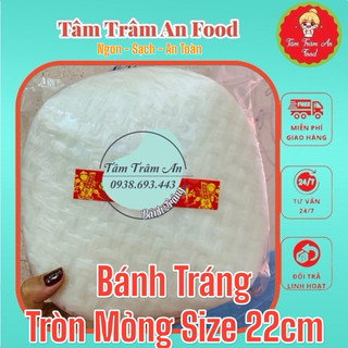 1kg bánh tráng tròn mỏng Bột gạo size 22cm