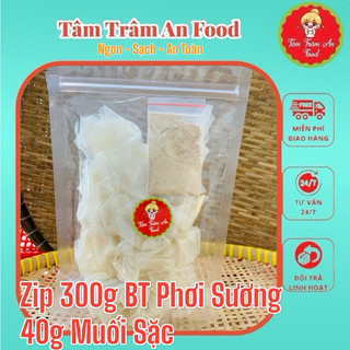 ZIP 300g Bánh tráng rìa gạo phơi sương kèm muối