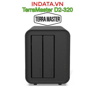 Bộ lưu trữ dữ liệu terramaster das d2-320 raid, usb 3.2 gen2 type-c, 2 bay, hàng chính hãng