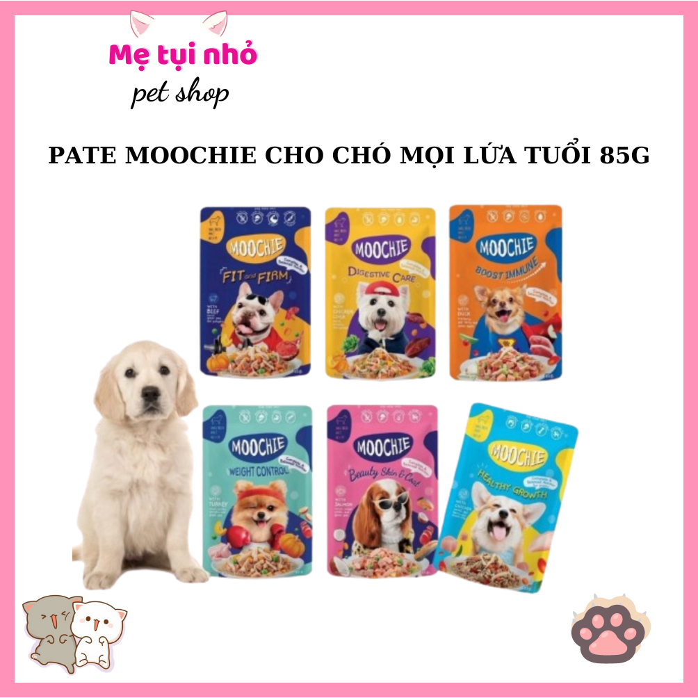 Pate Moochie cho chó mọi lứa tuổi 85g