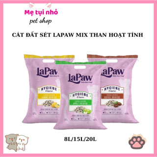 CÁT VỆ SINH MÈO CÁT ĐẤT SÉT THAN HOẠT TÍNH CÁT LAPAW 20L/10KG & 15L/8KG