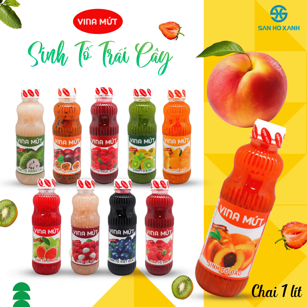 Sinh Tố Vina Mứt 1Lít (1000ml) đủ vị