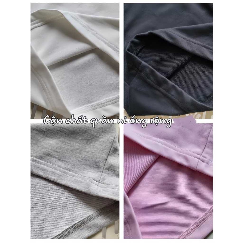 Quần Nỉ ống rộng nữ,quần dáng xuông unisex lưng cao đẹp,siêu hách dáng BUN222 | BigBuy360 - bigbuy360.vn