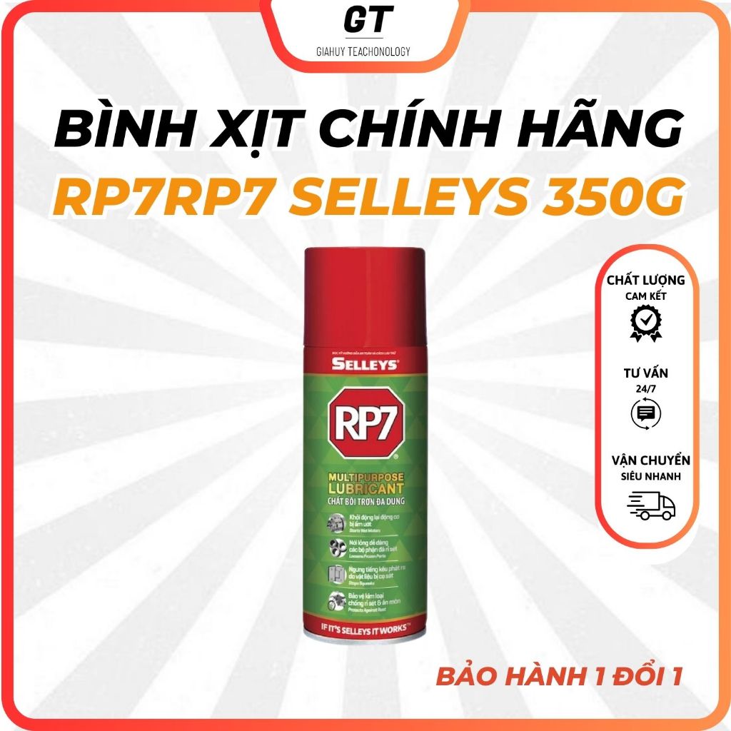 [GIAHUY TEACHONOLOGY] Bình Xịt RP7 Chính Hãng Selleys 350g - Xịt Chống Rỉ Sét Và Bôi Trơn Kim Loại