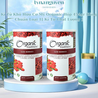 Kỉ Tử Khô Hữu Cơ Mỹ Organic Hộp 454gr Hàng Chuẩn Loại 1[ Kỉ Tử Chất Lượng ]