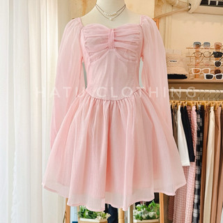[HÌNH SHOP TỰ CHỤP] - Bita Dress - Đầm ngắn dáng xoè tông hồng nhạt kiểu dáng basic siêu xinh