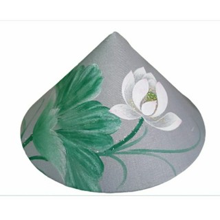 Bọc nón lá vẽ hoa sen