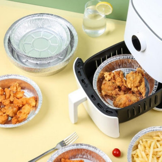 Khay giấy bạc lót nồi chiên không dầu 18cm 20cm 23cm