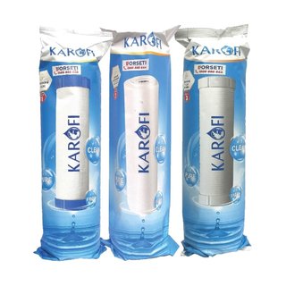 Bộ 3 Lõi lọc nước karofi 1,2,3 chính hãng, dùng cho máy lọc nước RO
