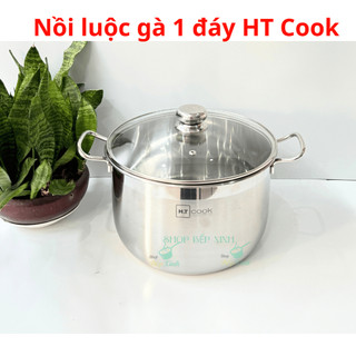 Nồi luộc gà 1 đáy bếp từ inox 430 Fivestar HT Cook 26cm / 28cm / 30cm / 32cm  tặng 1 muỗng canh , hàng chính hãng