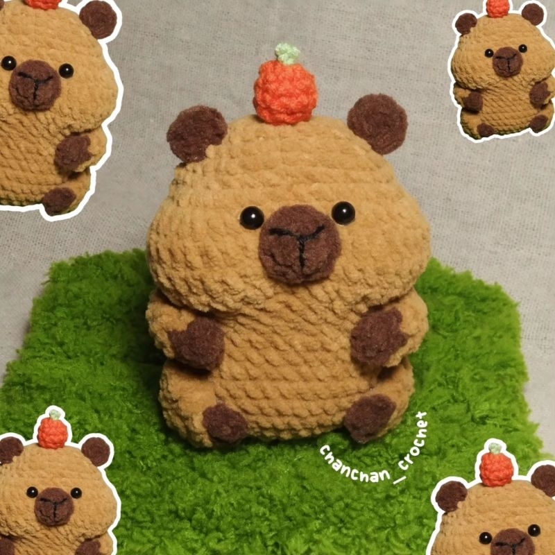 Móc khoá len Capybara ú nu - Handmade by Chanchan_crochet