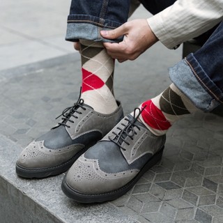 Hỏa tốc vớ văn phòng nam vintage , vớ nam cotton mang giày tây quần âu