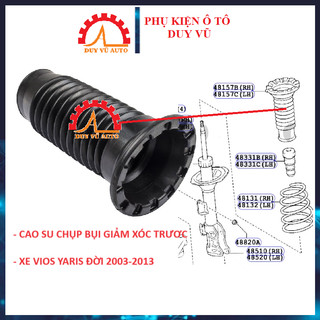 Cao su chụp bụi giảm xóc trước xe toyota vios đời 2005-2013