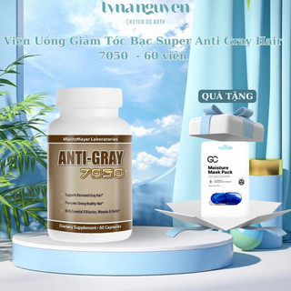 Viên uống giảm tóc bạc super anti gray hair 7050 - 60 viên