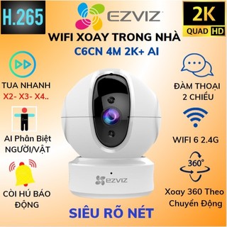 Camera WIFI Trong Nhà EZVIZ C6CN SMART HOME C6N 1080P Xoay 360, Ai Thông Minh Phân Biệt Người Và Vật