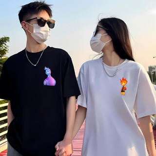 Áo thun nam nữ form rộng local brand, Áo cặp đôi nam nữ unisex in hình sứ sở các nguyên tố