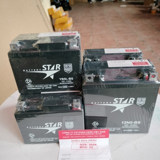 Bình xe máy star 12v dành cho các dòng xe