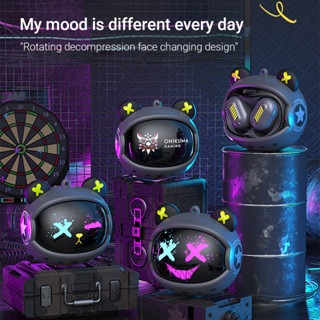 Tai Nghe Bluetooth 5.3 Onikuma T20 Bass Mạnh Âm Than HIFI, Có Dây Đeo Dễ Thương