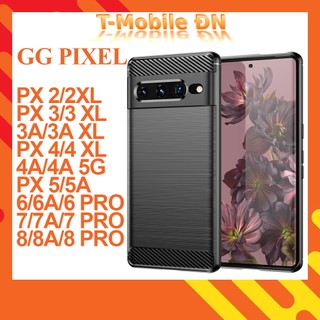 Ốp lưng Google Pixel 8 8a 7 7a 6 6a Pro 5 5a 4 4a 3 3a 2 XL 5G 🔥FREESHIP🔥 Ốp Cacbon phay xước chống sốc chống vân tay