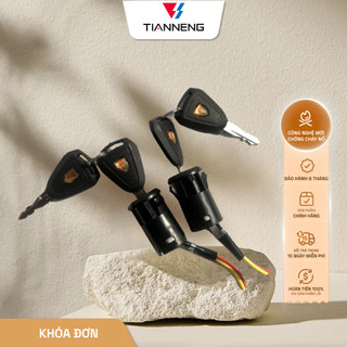 Khóa đơn chìa đẹp lắp cho xe điện Xmen 133S 133M chống trộm chống bẻ khóa hiệu quả