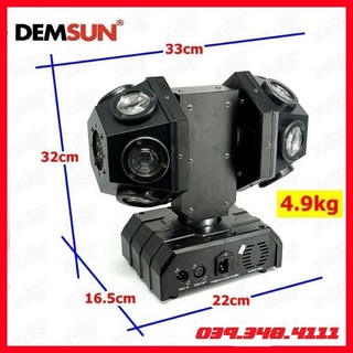 Đèn  moving  12 mắt 2 đầu laser