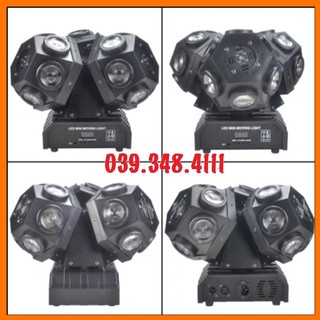 đèn moving 3 đầu 18 bóng có laser