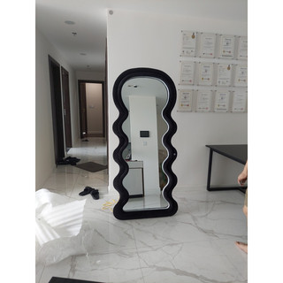 Xả kho  gương lượn bọc nhung đầu vòm 1m8x80cm