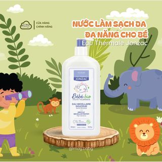 Nước làm sạch da hữu cơ cho bé từ sơ sinh Micellar Léa Nature - Jonzac Bébé Bio