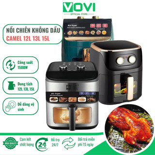 Nồi chiên không dầu camel 12l 13l 15l mẫu mới 2024 với thiết kế sang trọng và nhiều nâng cấp