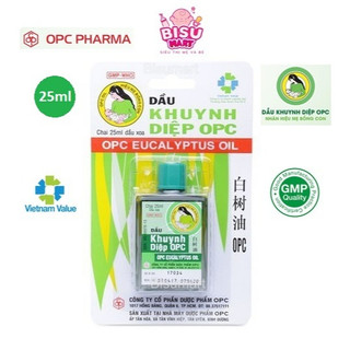 Dầu Khuynh Diệp OPC Chai 25ml Nước Dầu Màu Xanh cho bé sơ sinh và trẻ em