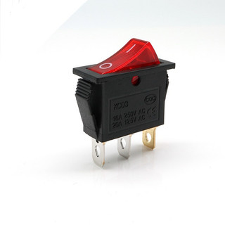 Công tắc KCD3 15A/250V - 3 chân có đèn - chân đồng