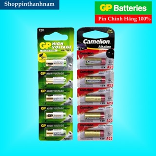 Vỉ 5 Viên Pin A23 Camelion / GP 12V Thay Khiển Remote Cửa Cuốn , Pin Chuông Cửa