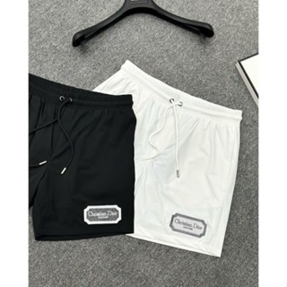 Quần Đùi Nam Nữ In Chữ Christiian Dior Phối Đơn Giản . quần short Unisex dior Form Rộng Siêu Hot 2024.s01