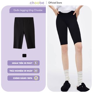 Quần legging nữ , quần  lửng  vải thun cao cấp biker nữ đùi ngố đồ mặc nhà dáng ôm bó lưng thun tập gym yoga bigsize