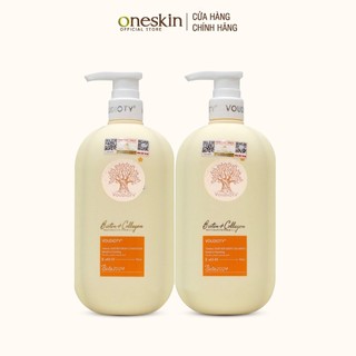 Dầu gội xả siêu mượt, kích mọc tóc Biotin Collagen Voudioty vàng 500ML