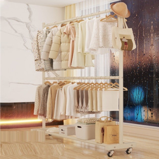 Kệ ,Giá Treo Quần Áo Chữ U 2 Khung Treo Quần Áo 1 Tầng Để Đồ Bằng Thép Cacbon Chắc Chắn Tiện Lợi