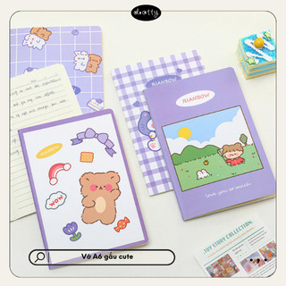 Sổ Ghi Chép Vở A5 Dễ Thương Màu Sắc Năng Động, Vở Kẻ Ngang 60 Trang, Oops Studio - Đồ Dùng Học Tập Cho Học Sinh, VPP